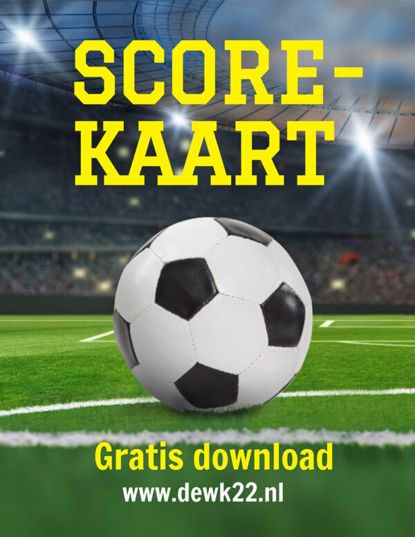 Download de gratis Scorekaart behorende bij het boek De WK-22. De 22 Beste Voetballers Aller Tijden